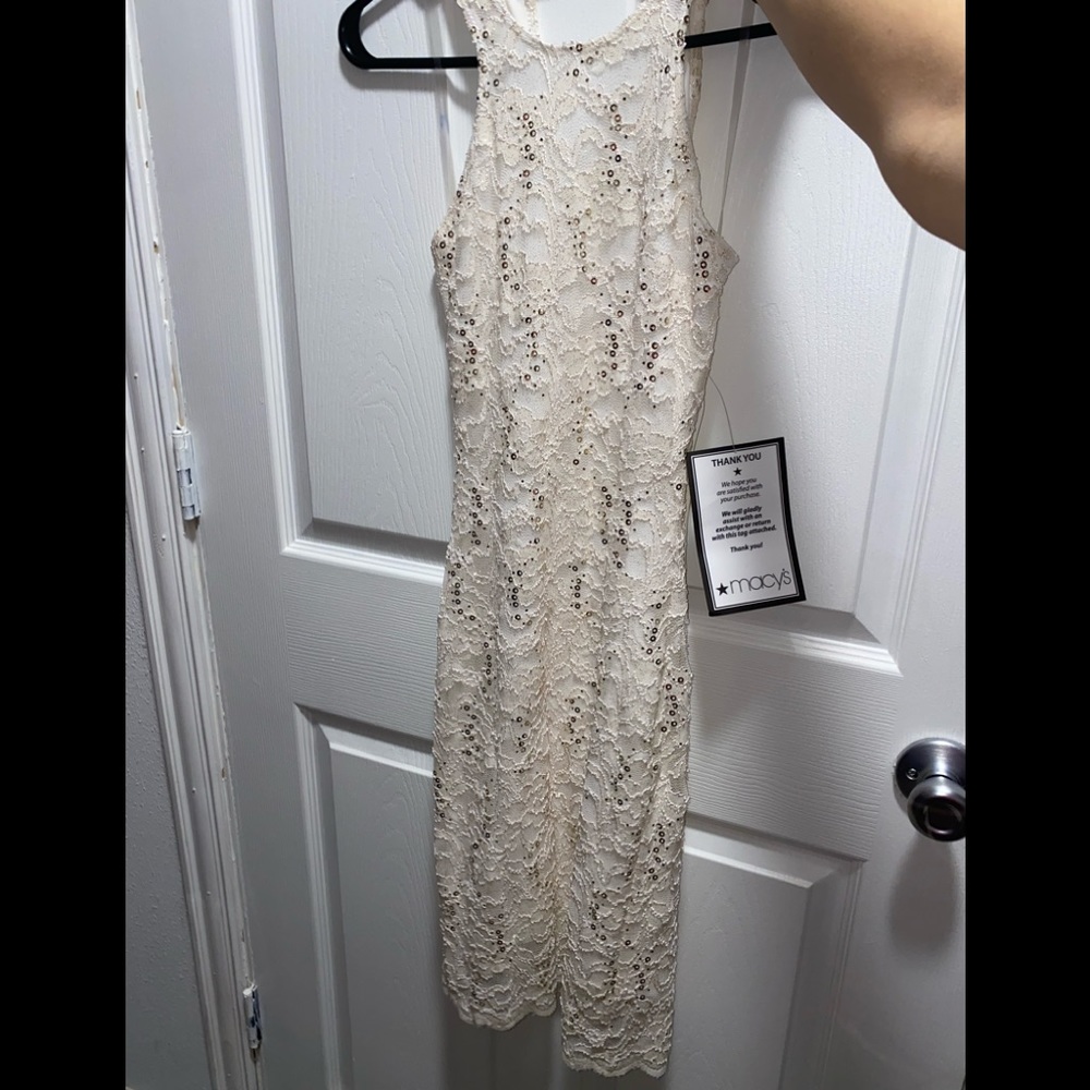 Ivory Sequin Dress